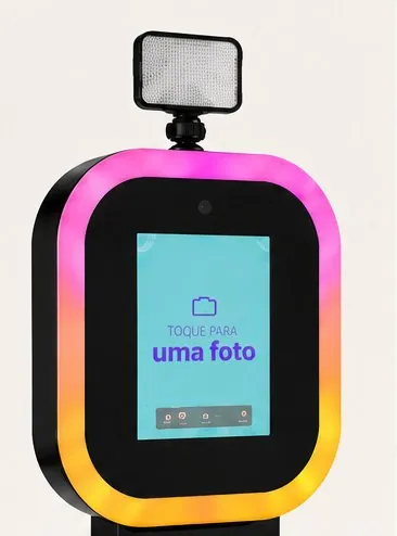 Totem Frame com luz colorida
